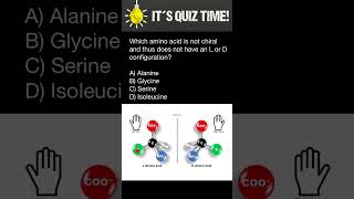 Which Amino Acid does not have L and D configurations [upl. by Morey]