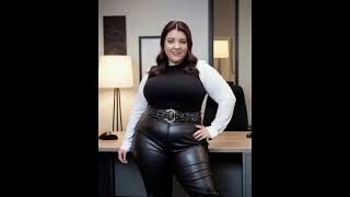 Fabulous 40 Chubby Beauties Slaying in Leather Leggings Outfit Ideas 💡 Leather Fashion [upl. by Colton]