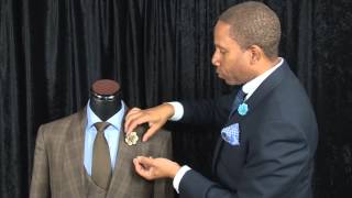 How To Wear A Lapel Flower Pin On Your Suit [upl. by Etteuqal793]