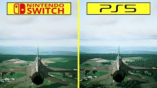 Ace Combat 7 Nintendo Switch vs PS5 PS4 Backward Compatibility Graphics Comparison [upl. by Hebbe]