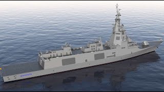 La fragata F110 de Navantia para la Armada española [upl. by Enial387]