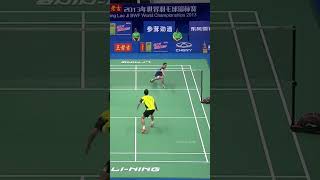 Most intense rally between Lee Chong Wei and Du Peng Yu shorts badminton leechongwei [upl. by Annoval]