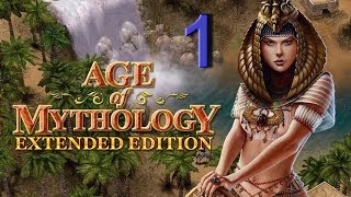 Age of Mythology Extended Edition M 1  Omens Campaign walkthrough Difficulty  Titan [upl. by Siloum]