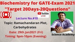 GATEBiochemistryRamachandran Plot and Carbohydrates Video No10 [upl. by Luke]