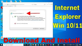 internet explorer download windows 10  How to install Internet Explorer in Windows 10 [upl. by Filiano]