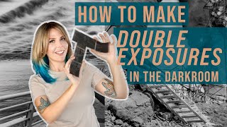 Darkroom Double Exposure Prints From Two Negatives Tutorial [upl. by Cheatham]