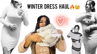 Winter Dress Haul🥵  Got my Amazon parcels  Unboxing with me [upl. by Ecela]