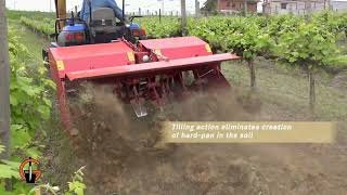 Gramegna  Spading Machine In Vineyard [upl. by Staford]