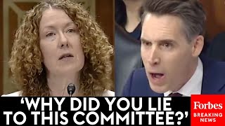 BREAKING NEWS Hawley Brutally Confronts Tracy StoneManning You Lied To This Committee—Why [upl. by Teemus886]