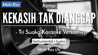 Kekasih Tak Dianggap Karaoke Akustik  Kertas  Pinkan Mambo Male Key  HQ Audio [upl. by Spooner]