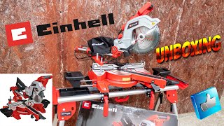 Einhell TESM 254 Dual Sliding Mitre Saw Unboxing  What is in the Box [upl. by Dlabihcra208]