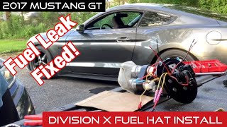 Swapping Fuel Hats on a 1517 Mustang GT Division X Fuel Hat Install [upl. by Anivram490]