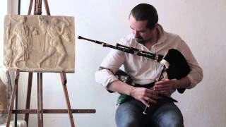 Scottish smallpipes in A blackwood  Alexander Anistratov [upl. by Einnim]