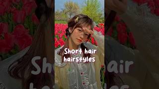 cute short hair hairstyles cute aesthetic korean glowup beauty hairstyle shorthair [upl. by Idnar194]