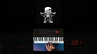 Undertale  Megalovania Piano Overdriven Guitar shorts easy piano tutorial undertale [upl. by Denice]