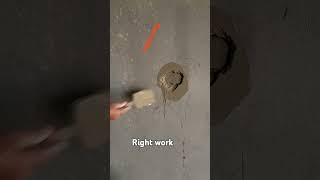 How to make right plaster repair trick construction [upl. by Norb331]