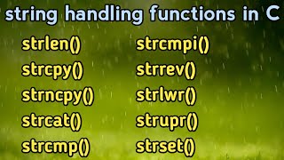 23 String Handling Functions in C Programming  Tamil  Part3  Live examples [upl. by Melcher831]