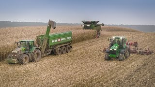 Großeinsatz Maisernte 2021  John Deere X9  8RX Horsch Joker  7R 350 HAWE ULW 4000  Körnermais [upl. by Schultz994]