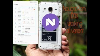 how to install nougat in samsung j2 2015  custom rom for j2  j2 2015 nougat [upl. by Allesiram]