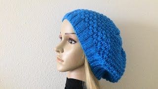 How To Knit A Double Seed Stitch Hat Lilus Handmade Corner Video  236 [upl. by Jamille]