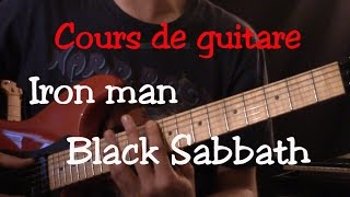 Cours de guitare  Iron Man  Black Sabbath  Part2 [upl. by Sonitnatsnoc]