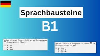 Sprachbausteine B1  Beispiele und Erklärung  DTZ  TELC  ÖSD [upl. by Htiderem]