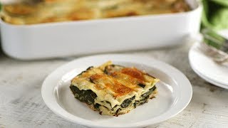 Spinach Lasagna Everyday Food with Sarah Carey [upl. by Noraed]