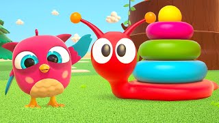 Full episodes of baby cartoons for kids Learn colors for kids amp Hop Hop the owl Baby videos [upl. by Clymer]