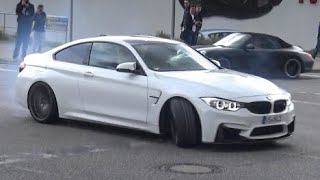 BMW M4 F82  Crazy Powerslides amp Acceleraiton Sound [upl. by Matthei]