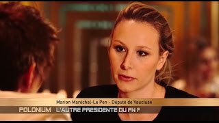 Marion MarechalLe Pen repond à Marine Le Pen dans Polonium [upl. by Enelrats]