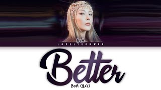 BoA 보아 – Better Lyrics Color Coded HanRomEng [upl. by Luckin14]