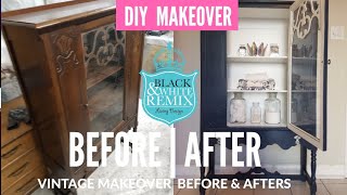 Before After Vintage China Cabinet MAKEOVER [upl. by Nueovas792]