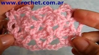 PUNTO fantasía a crochet o ganchillo N° 51 tutorial paso a paso Moda a Crochet [upl. by Pallas]