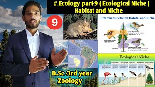 Ecological Niche and Habitat  Ecology part9  BSc 3rd year Zoology third paper [upl. by Ramak892]