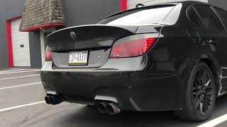 BMW 545i V8 Straight Piped with Burble Tune [upl. by Constance664]