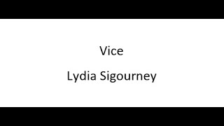 Vice  Lydia Sigourney [upl. by Nylirrehs]