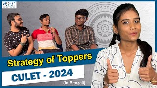 CULET Exam strategy Toppers Tips and Tricks  Listen from them directly [upl. by Etteiram]