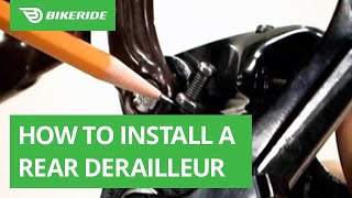 How to Install a Rear Derailleur [upl. by Port]