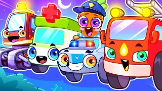 Five Little Cars Come to the Rescue 🥳 Finally 🤩  More Kids Songs amp Nursery Rhymes by VocaVoca🥑 [upl. by Rumilly]