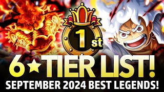 ★6 TIER LIST Best Legends September 2024 ONE PIECE Treasure Cruise [upl. by Lenaj]