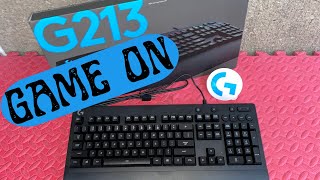 Unboxing of LOGITECH G213 PRODIGY RGB Gaming Keyboard [upl. by Deron]