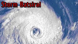 Cyclone Batsirai Satellite Imagery  Madagascar Landfall [upl. by Gomer]