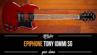 Epiphone Tony Iommi SG  Gear Demo [upl. by Ladnyc]