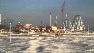 Cedar Point 2013 GateKeeper Construction Time Lapse Final  8x  Angle 1 [upl. by Devora695]