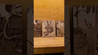 engraving wood photo with 150W CO2 laser [upl. by Aretta]