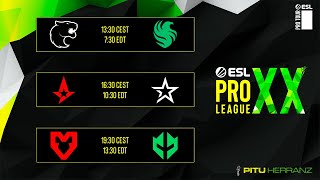 FURIA vs Falcons Astralis vs Complexity MOUZ vs IMPERIAL  ESL Pro League S20  Fase de Grupos [upl. by Linnette965]