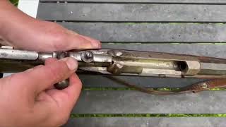 Gewehr mod71 cal1115x60R Bolt Assembly antique rifle gewehr gun [upl. by Nanreik891]