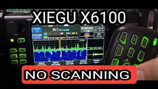 XIEGU X6100 NO FREQ SCANNING [upl. by Kegan]