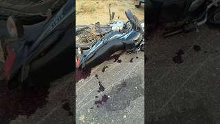 Bike accident video 😭 accident shorts 🥵shortvideos accidentbikelife viralreels [upl. by Deeas539]