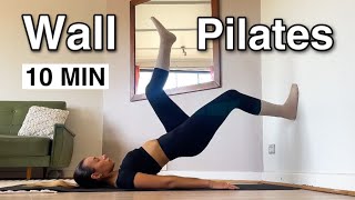 WALL PILATES WORKOUT FOR BEGINNERS  28 Day Wall Pilates Challenge  Day 9 [upl. by Eutnoj381]